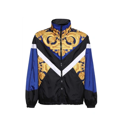 Versace Heritage Print Zip-up Track Jacket In Multicolore