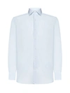D4.0 Zephir Cotton Shirt In Blue