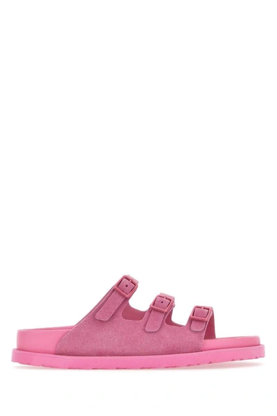 Birkenstock 1774 Iii Florida Suede Sandals In Pink