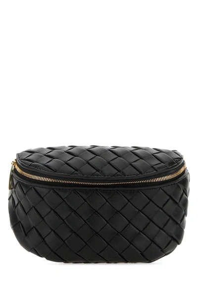 Bottega Veneta Padded Intrecciato Leather Belt Beg In Black