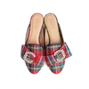 House Of Zalo Cheers Mule In Tartan In Multi