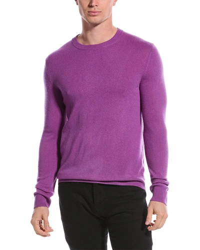Qi Cashmere Crewneck Sweater In Purple