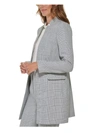 DKNY PETITES WOMENS HOUNDSTOOTH SUIT SEPARATE COLLARLESS BLAZER