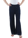 R & M Richards Petites Womens Mid-rise Dressy Straight Leg Pants In Blue