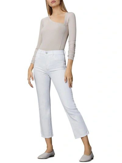 Dl1961 Patti Womens Denim High Rise Straight Leg Jeans In White
