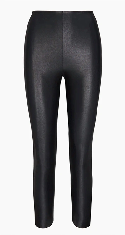 Commando 7 By 8 Black Faux  Leather Legging