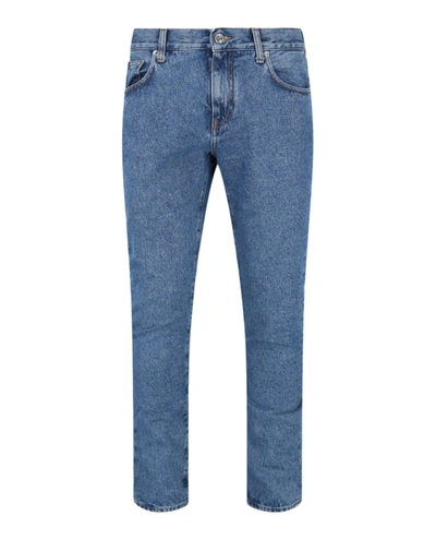 Off-white Diag Pkt Skinny Jeans In Blue