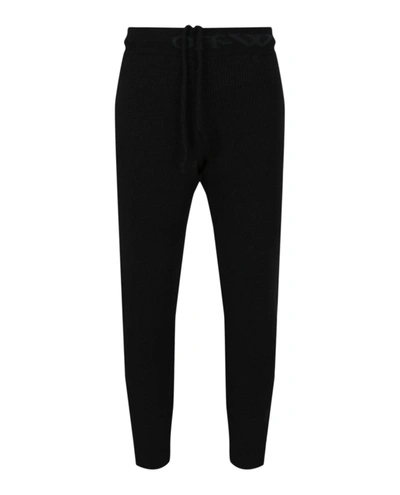 Off-white Slouch Knit Pants In Black