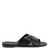 Giuseppe Zanotti Flavio Crossed-leather Sandals In Black