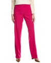 MICHAEL KORS CAROLYN FLAT FRONT WOOL STRAIGHT LEG TROUSER