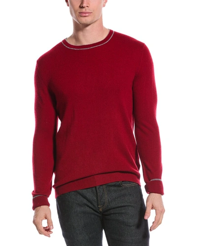 Qi Cashmere Crewneck Sweater In Red
