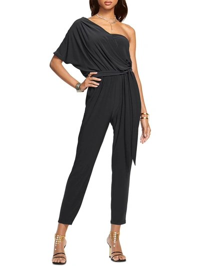 Ramy Brook Toma Womens Tie Waist Banded Bottom Jumpsuit In Black