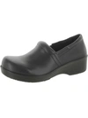DR. SCHOLL'S SHOES DYNAMIC WOMENS LEATHER SLIP-ON WORK AND SAFETY SHOES