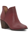 Lucky Brand Womens Leather Animal Print Ankle Boots In Multi