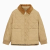 BURBERRY BEIGE DIAMOND QUILTED JACKET