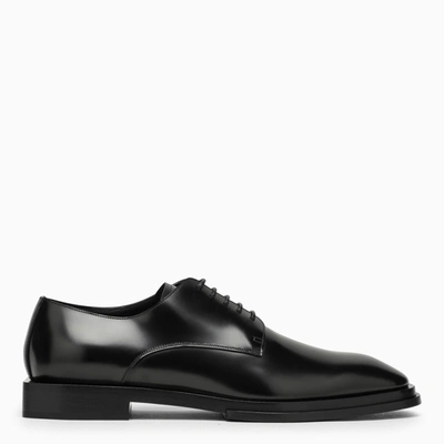 ALEXANDER MCQUEEN ALEXANDER MCQUEEN BLACK LEATHER LACE-UP