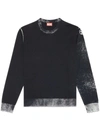 Diesel K Larence B Crewneck Sweater In Black