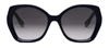 Fendi The  Lettering 57mm Gradient Butterfly Sunglasses In Grey