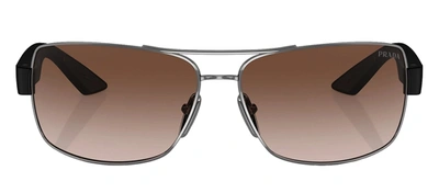 Prada Linea Rossa Man Sunglass Ps 50zs In Gradient Brown