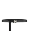 GIVENCHY 4G RELEASE BUCKLE BELT IN LEATHER AND WEBBING
