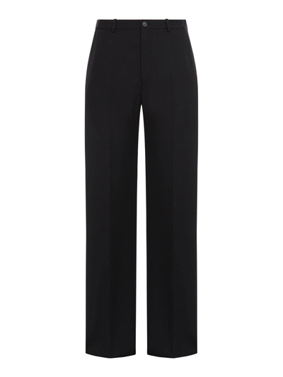 BALENCIAGA TAILORED REGULAR FIT TROUSERS IN BLACK