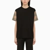 BURBERRY BURBERRY CREW-NECK T-SHIRT WITH CHECK