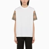 BURBERRY BURBERRY CREW-NECK T-SHIRT WITH CHECK