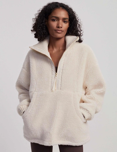 Varley Posey Sherpa Jacket In White