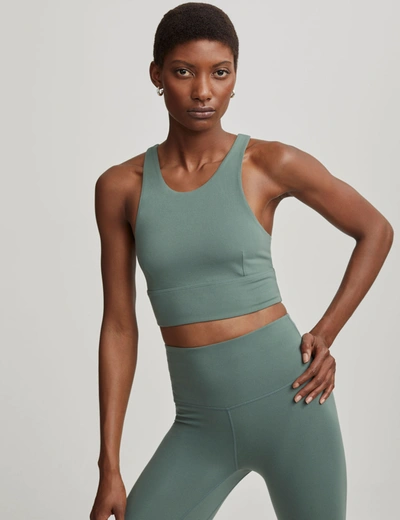 Varley Bea Freesoft™️ Jersey Sports Bra In Green