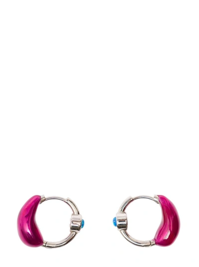 Panconesi Lava Hoops Rings In Pink