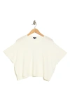 Splendid Jette Short Sleeve Crop Sweater In Paper