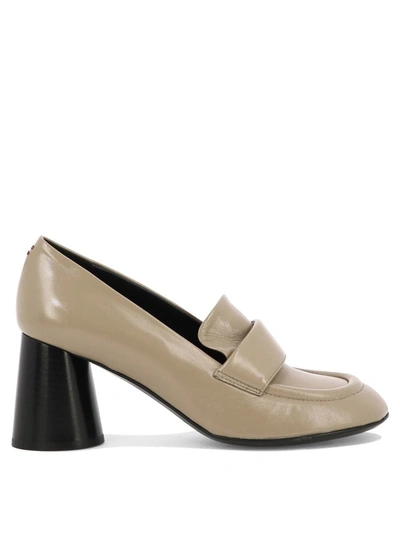 Halmanera 50mm Heel Beige Moccasins In Neutrals