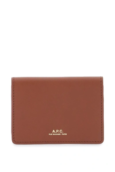 Apc A.p.c. Leather Stefan Card Holder