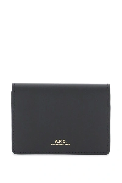 Apc A.p.c. Leather Stefan Card Holder