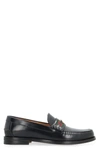 GUCCI GUCCI LOGO DETAIL LEATHER LOAFERS