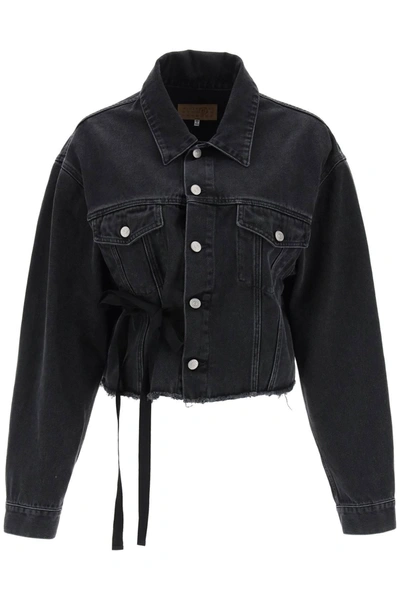 Mm6 Maison Margiela Denim Jacket In Black