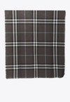 BURBERRY CHECK WOOL SCARF