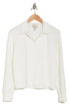 Industry Republic Clothing Collared Scuba Sweater In Bright White
