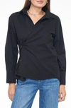 PISTOLA KACI LONG SLEEVE CROSSOVER BUTTON FRONT TOP