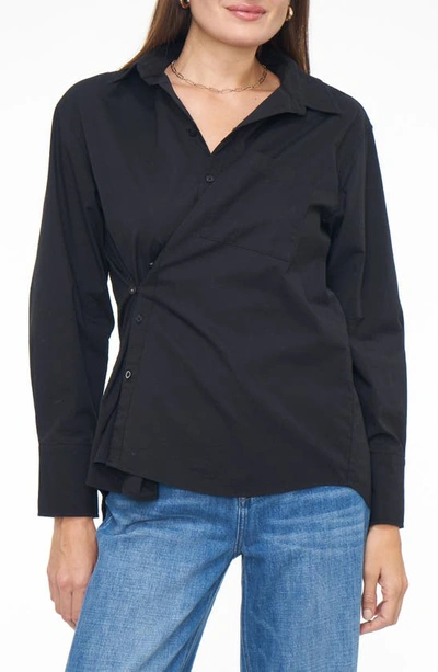 PISTOLA KACI LONG SLEEVE CROSSOVER BUTTON FRONT TOP