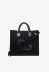 DOLCE & GABBANA DG LOGO CANVAS TOTE BAG