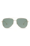 Diff 63mm Scarlett Aviator Sunglasses In Gold