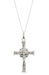ARGENTO VIVO STERLING SILVER STERLING SILVER CRUCIFIX CROSS PENDANT NECKLACE