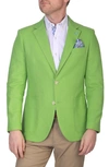 TAILORBYRD TAILORBYRD SOLID NOTCH LAPEL LINEN BLEND SPORT COAT