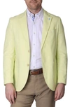 TAILORBYRD TAILORBYRD SOLID NOTCH LAPEL LINEN BLEND SPORT COAT