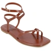 Journee Collection Collection Women's Tru Comfort Foam Charra Sandals In Cognac