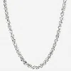 7879 Box Belcher Chain Necklace In White