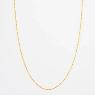 7879 Box Chain Necklace In Gold
