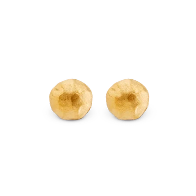 7879 Circle Stud Earrings In Gold