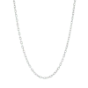 7879 Diamond Cut Cable Chain Necklace In White